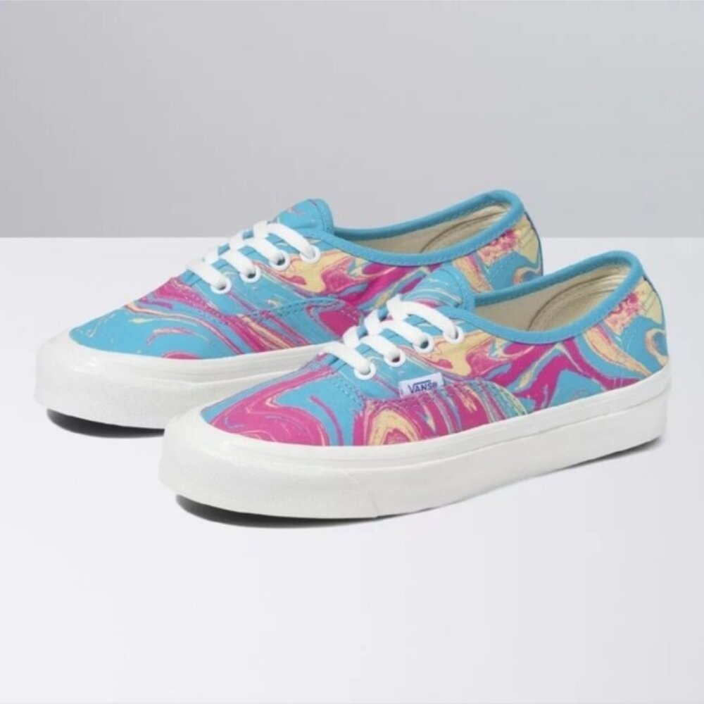 Vans Vault Authentic 44 D OG Womens Size 10 Anaheim Factory Marble 112025 - Picture 2 of 7